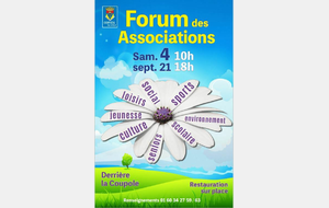 Samedi 4 septembre - Forum des associations