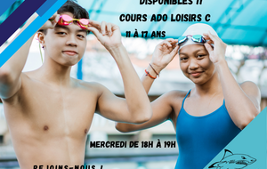 Places disponibles - Contactez nous !! club@combsnatation.fr