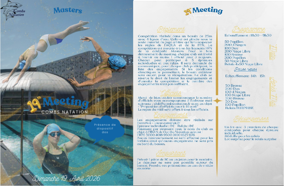 18eme Meeting de Combs Natation
