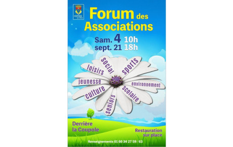 Samedi 4 septembre - Forum des associations